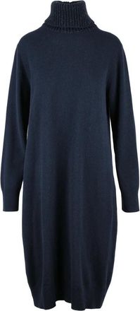Fabiana Filippi Long Dress Wool Silk Cashmere - Blue