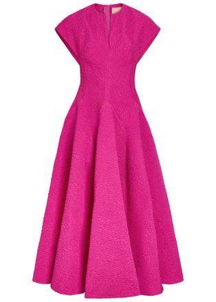 Roksanda Ilincic Rova Cloqu&eacute; Midi Dress - Fuchsia - 10 (UK10 / S)