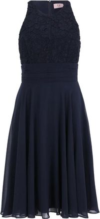 Vera Mont Kleedjes, Dames, Blauw, 5Xl, Leer, Kanten Avondjurk