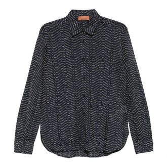 Missoni Dames, Blouses & Shirts, Blauw, Maat: XS