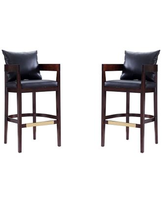 Manhattan Comfort Set Of 2 Ritz Bar Stools