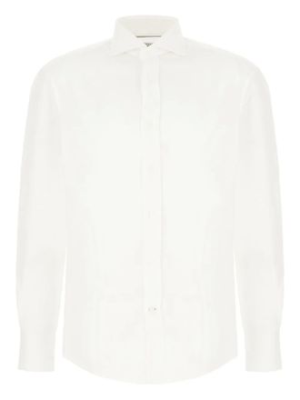 Brunello Cucinelli long-sleeved shirt - men - Lyocell - S - White