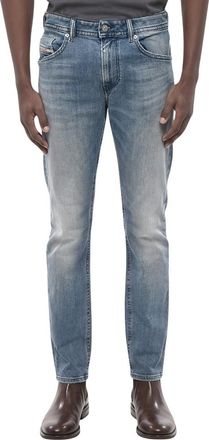 Diesel Blue Solid Regular Jeans