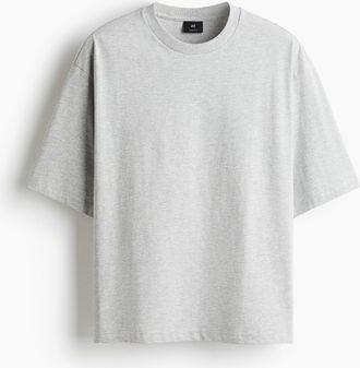 H&M T-Shirt in Oversized Fit - Grau
