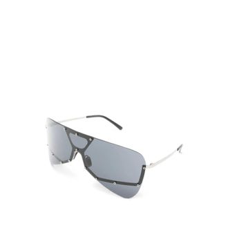 Rick Owens Mens Sunglasses Rg0000018 Black-Silver Black/silver