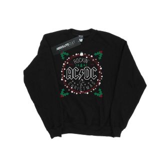 AC/DC AC/DC Heren Kerstmis Cirkel Sweatshirt (Zwart)