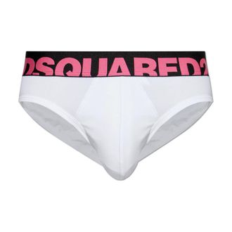 Dsquared2 Bottoms, male, White, Size: 2XL Cotton Logo Briefs