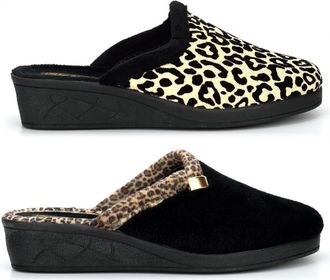 Generic Ladies Mule Slippers Size 5 Womens Wedge Heel Slipper Size 3 Womens Rubber Sole Slippers Ladies Mule Slipper Wedge Wedges Rubber Sole Slip On Sizes 3-