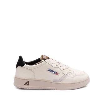 Autry Low Beige Black Sneaker Medalist - male - Autry - Sneakers - Beige - 10 UK - Shoes