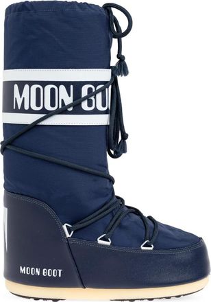 Moon Boot Icon Nylon Sneeuwlaarzen - Dames - Winterlaarzen - Blauw - 42 EU - Nylon - Schoenen