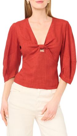 Parker Knot Front Top in Red Ochre at Nordstrom Rack, Size 12