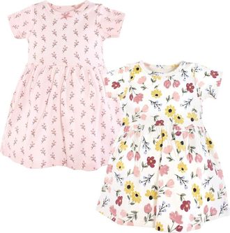 Hudson Baby 2Pk Dress in Soft Painted Floral at Nordstrom, Size 18-24M