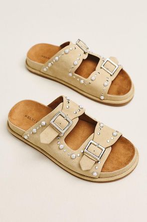 Kelsi Dagger Studded Double-Strap Sandals