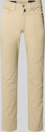 Pierre Cardin Regular Fit Hose mit Eingrifftaschen Modell Lyon in Beige, Gr&ouml;&szlig;e 31/32