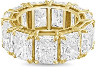 Diana M. Jewels 14kt yellow gold 8.00cts radiant lab grown diamond eternity band
