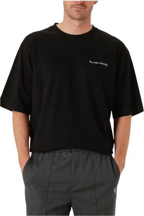 Filling Pieces Tops, Heren, Zwart, L, Exclusives T-shirt Boxy