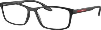 Prada Glasses, unisex, Black, Size: 56 MM Lifestyle Rectangular Frame