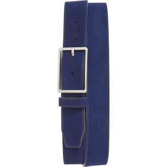 Nordstrom Easton Suede Belt in Navy at Nordstrom, Size 32