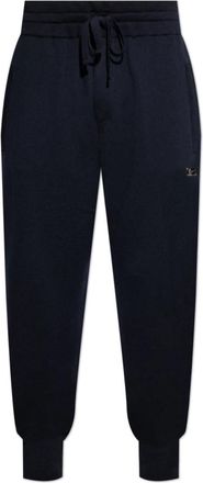 Dolce & Gabbana Wollen broek - Heren - Sweatpants - Blauw - XL - Wol - Broeken