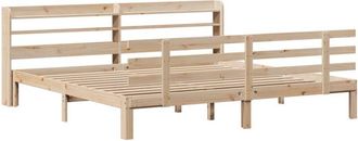 vidaXL Vidaxl - Bed Frame with Headboard without Mattress 180x200 cm Super King