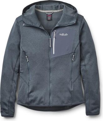RAB Ascendor Hoody Fleecejacke f&uuml;r Damen | blau/grau