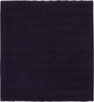 Officine G&eacute;n&eacute;rale Big Wavy Scarf - Heren - Wintersjaals - Zwart - ONE Size - Wol - Accessoires
