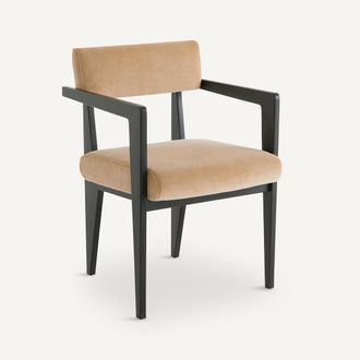 AM.PM Tafelfauteuil, beukenhout en fluweel, Izag