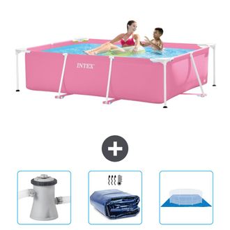 Intex Piscina Con Estructura Rectangular - 220x150x60 Cm - 6-piezas Scb76