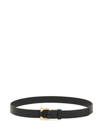 Ferragamo Gancini belt - women - Calf Leather - 100 - Black