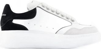 Alexander McQueen Womens Calfskin Oversized Sneaker White