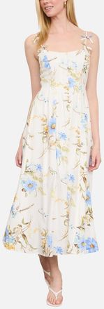 Blu Pepper Floral Print Sleeveless Maxi Dress in Ivory Multi at Nordstrom, Size Medium