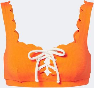 Marysia Swim Palm Springs scalloped bikini top