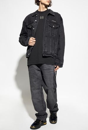 44 Label Group Jeans With Logo, Mens, Grey