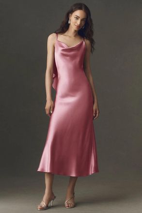 BHLDN Blair Cowl-Neck Slip Maxi Dress