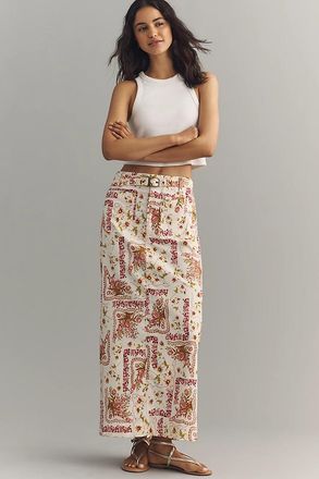Maeve Colette Belted Maxi Skirt
