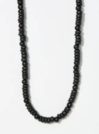 Le 31 Mens Wooden bead necklace