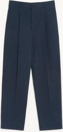 Valentino Pantalone Valentino in gabardina di cotone con ricamo VLogo Uomo NAVY 44