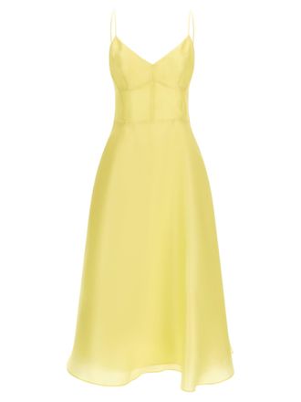 Alberta Ferretti Silk Midi Womens Dress
