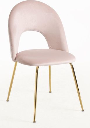 Regalos Miguel Regalos Miguel - Packs Sillas Comedor - Pack 2 Sillas Dawa Gold Terciopelo - Rosa