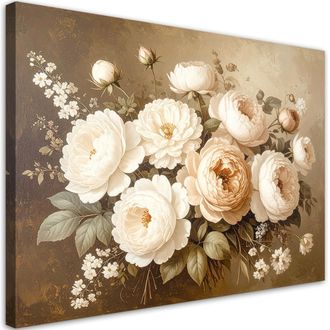 Feeby Impresi&oacute;n De Imagen, Ramo De Flores Blancas, 120x80