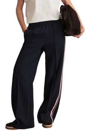 Reiss Robyn Side Stripe Pants in Navy at Nordstrom Rack, Size 10 Us / 14 Uk