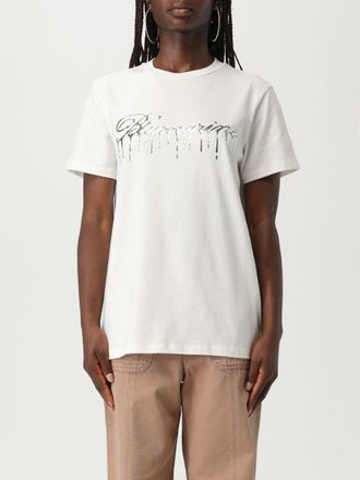 Blumarine T-shirt in cotone con logo Blumarine