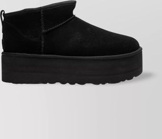 UGG suede platform ankle boots