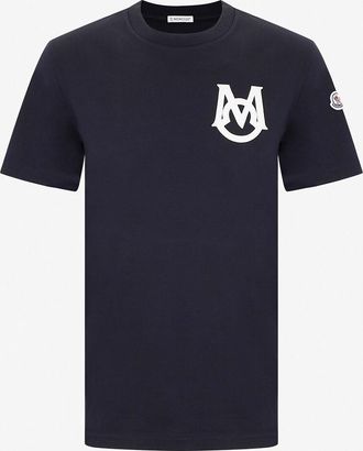 Moncler Kurzarm-T-Shirt mit Monogramm