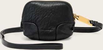 AllSaints Leather Ares Leather Grain Lanyard Pouch, Size: One Size