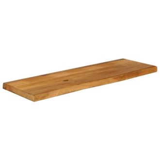 Berkfield Home Table Top Live Edge 120x30x2.5 cm Solid Wood Mango in Brown
