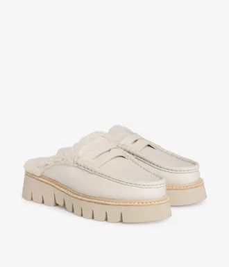 Pedro Garcia Mule loafer in white suede | Savy | Fall - Winter 26|