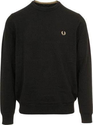 Fred Perry Maglione Girocollo Classico - - Knitwear - Uomo - Nero - M