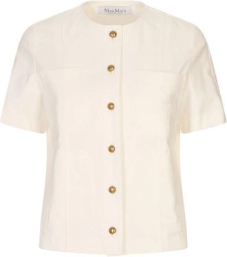 Max Mara Jassen, Dames, Wit, S, Light Jassen