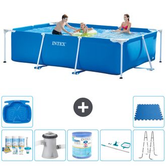 Intex Piscina Con Estructura Rectangular - 300x200x75 Cm - 7-piezas S40184